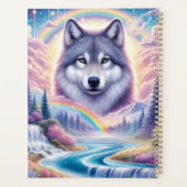 Wolf, Regenbogen und Wasserfälle Planer (Rückseite)
