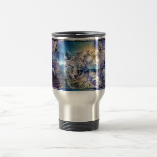 Wolf-Reise-Tasse Reisebecher (Mittel)