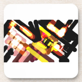 Wolf rennt Nacht Getränkeuntersetzer