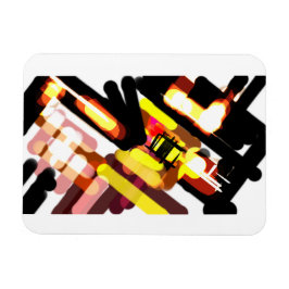 Wolf rennt Nacht Magnet