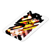 Wolf rennt Nacht Magnet (Linke Seite)