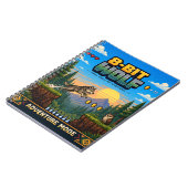Wolf, Retro-8-Bit-Pixel-Art Notizblock (Linke Seite)
