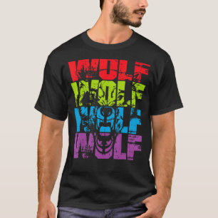 Wolf Retro Style Vintag T-Shirt
