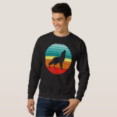 Wolf Retro Sunset Wolves Sweatshirt (Vorne ganz)
