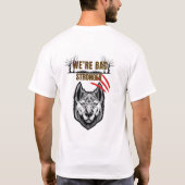 Wolf Return Stronger T-Shirt (Rückseite)