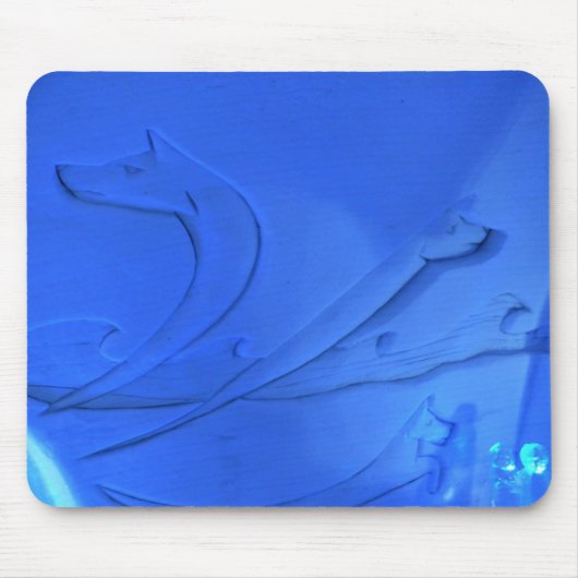 Wolf Room im Hotel de Glace, Quebec, Kanada Mousepad (Vorne)