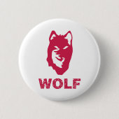 Wolf (rot) button (Vorderseite)