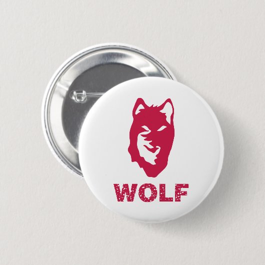 Wolf (rot) button (Vorne & Hinten)