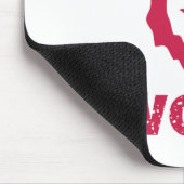 Wolf (rot) mousepad (Ecke)