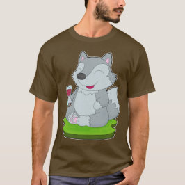 Wolf Rotwein T-Shirt