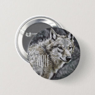 Wolf [Round-Tin-Abzeichen] Button