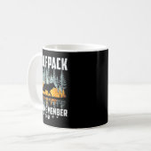 Wolf Rudel Heulender Wolf Lebenslanges Mitglied Wi Kaffeetasse (Vorderseite Links)