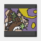 Wolf rufen magnet (Vorne)