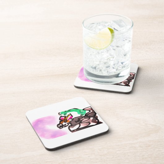 Wolf run in autumn getränkeuntersetzer (Rechte Seite)