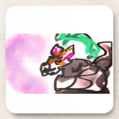 Wolf run in autumn getränkeuntersetzer (Vorderseite)