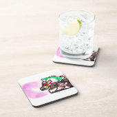 Wolf run in autumn getränkeuntersetzer (Rechte Seite)