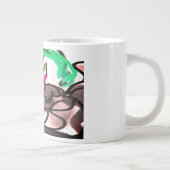 Wolf run in autumn Jumbo-Tasse (Rechts)