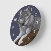 Wolf Runde Wanduhr (Winkel)
