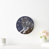 Wolf Runde Wanduhr (Zuhause)