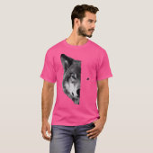 Wolf s Split Face Wolf Magische Wölfe T-Shirt (Vorne ganz)
