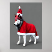 Wolf Santa Claus | AI Art Poster (Vorne)