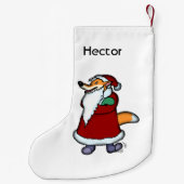 Wolf Santa Claus Name Kleiner Weihnachtsstrumpf (Rückseite)