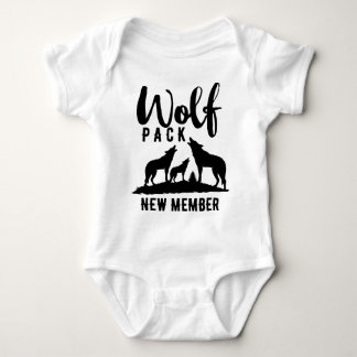Wolf-Satz-neues Mitgliedsstammes- Kinderbaby-Shirt Baby Strampler