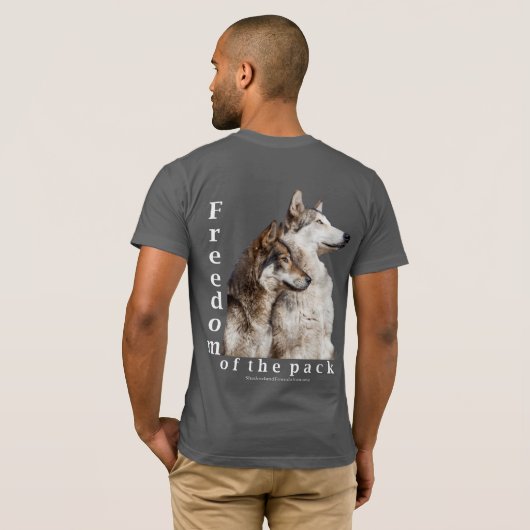 Wolf-Satz-T - Shirt (Schwarz voll)