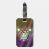 Wolf-Schädel Gepäckanhänger (Rückseite vertikal)