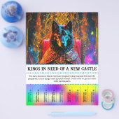 Wolf Schäferhund abreißen Flyer (Einzeln)