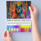 Wolf Schäferhund abreißen Flyer (Hand)
