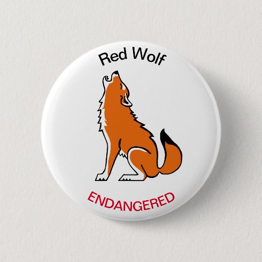 Wolf - Schaltfläche Button (Vorderseite)
