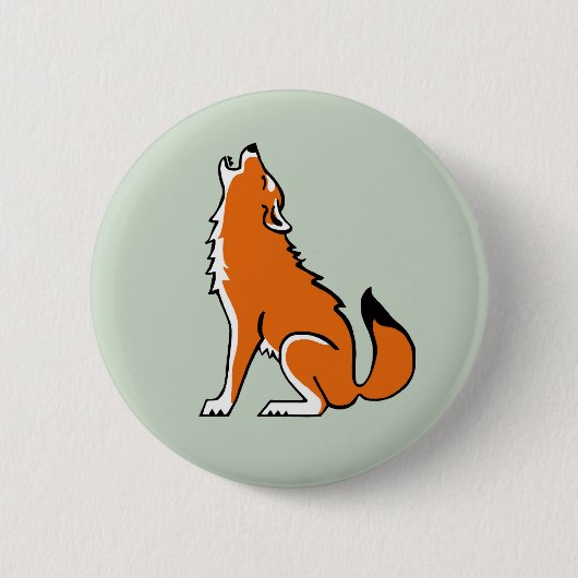 Wolf - Schaltfläche Button (Vorderseite)