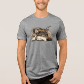Wolf Schläfer Tri-Blend Shirt (Vorderseite)