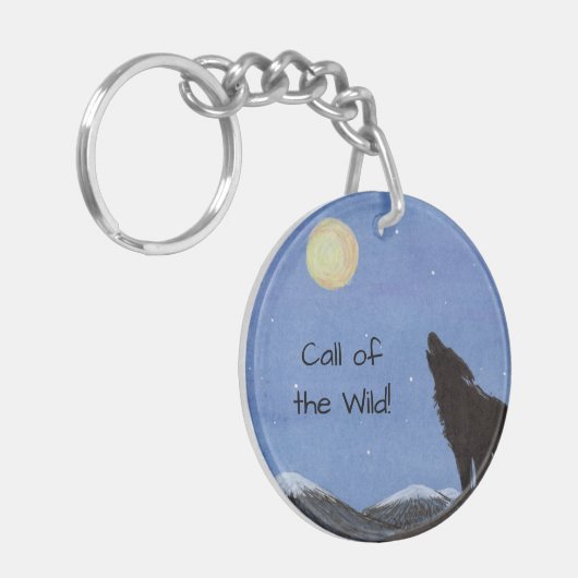 Wolf Schlüsselanhänger (Vorderseite links)