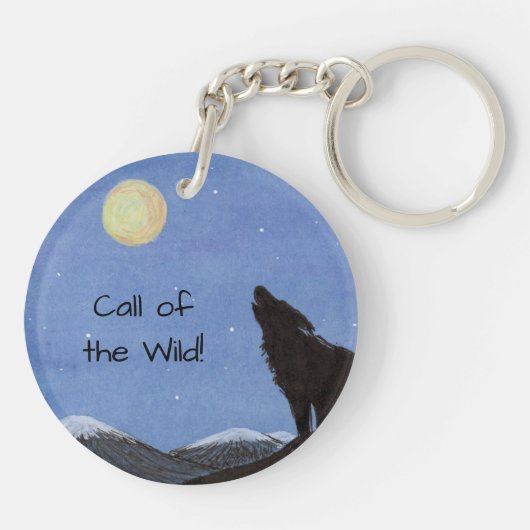 Wolf Schlüsselanhänger (Rückseite)