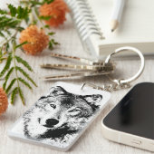 Wolf Schlüsselanhänger (Vorderseite rechts)