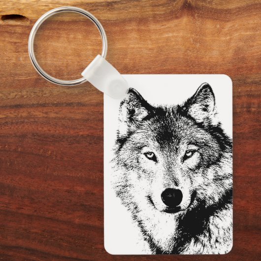 Wolf Schlüsselanhänger (Vorderseite)