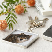 Wolf Schlüsselanhänger (Seite)