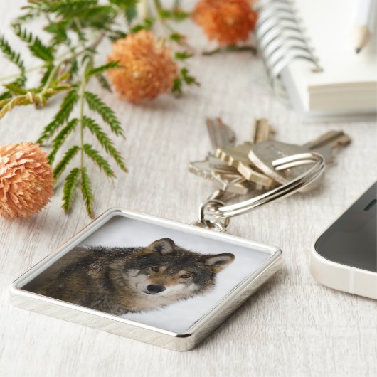 Wolf Schlüsselanhänger (Seite)