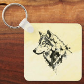 Wolf Schlüsselanhänger (Vorderseite)