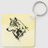 Wolf Schlüsselanhänger (Rückseite)