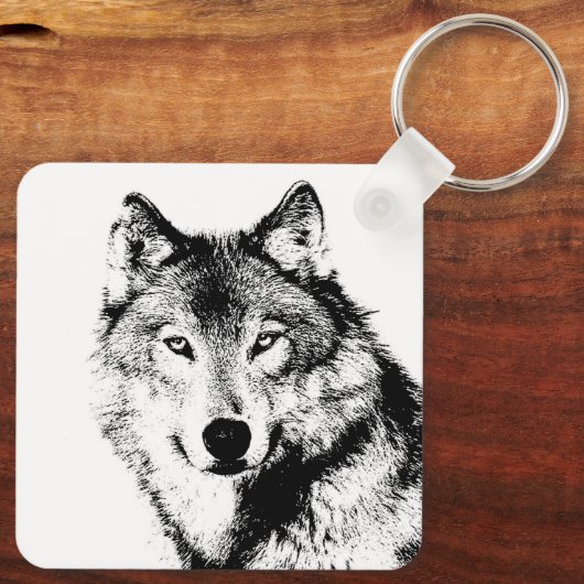 Wolf Schlüsselanhänger (Rückseite)