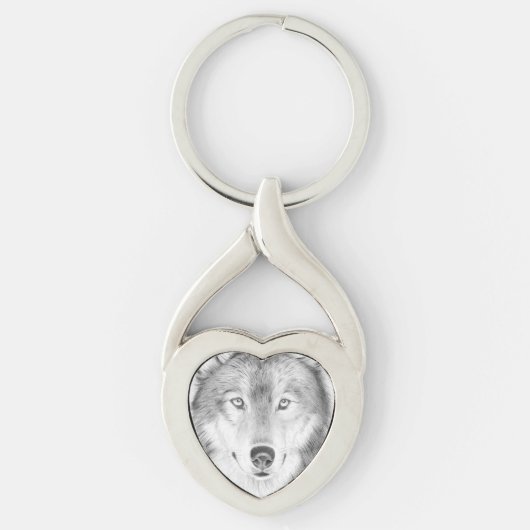 Wolf Schlüsselanhänger (Vorderseite)