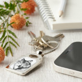 Wolf Schlüsselanhänger (Seite)