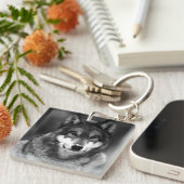 Wolf Schlüsselanhänger (Vorderseite rechts)