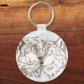 Wolf Schlüsselanhänger Support (Vorderseite)