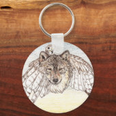 Wolf Schlüsselketten-Transformation Schlüsselanhänger (Vorderseite)