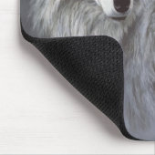 Wolf-Schnee-Freunde Mousepad (Ecke)