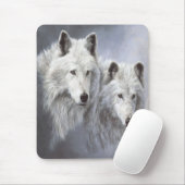 Wolf-Schnee-Freunde Mousepad (Mit Mouse)